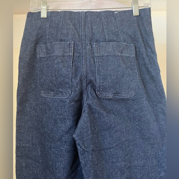 Spanx Women’s Zero Waistband Crop Wide Leg Jeans size Medium - Picture 6 of 8